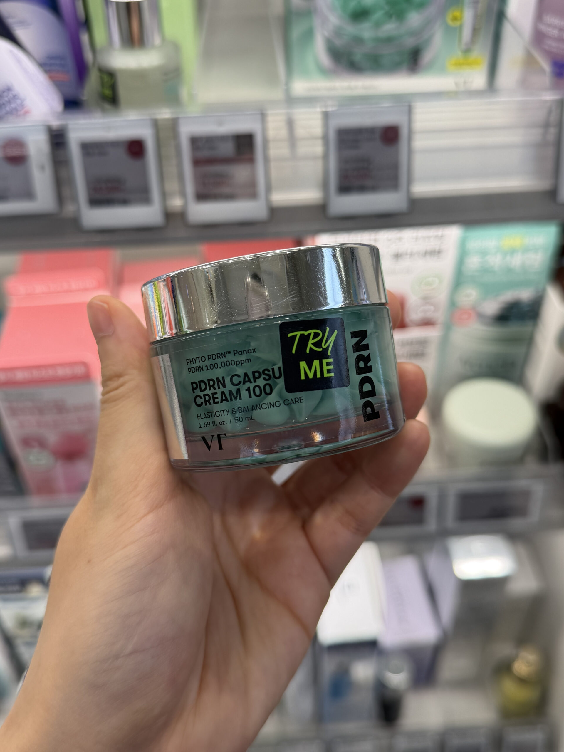 【使ってみた】VT PDRN カプセルクリーム 100｜オリーブヤング ヨンソPICKを店頭テスターで体験